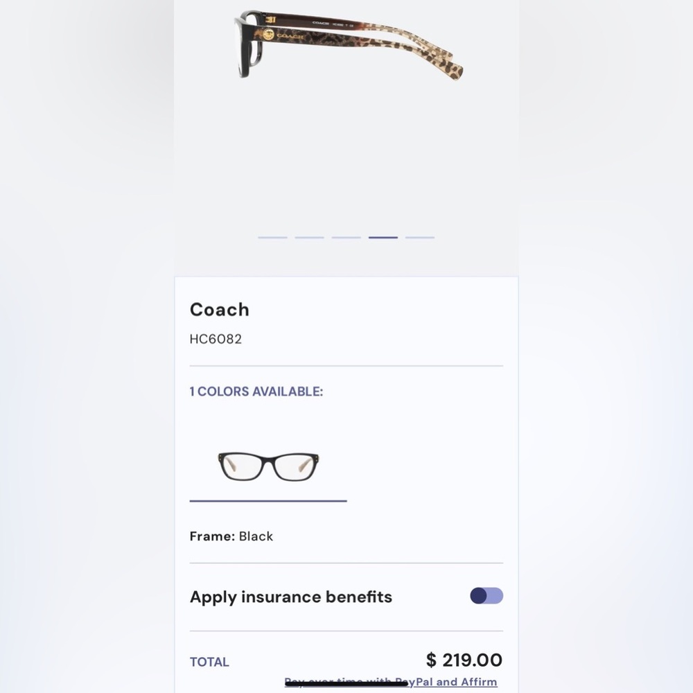 Coach 6082 Eyeglasses NWT - Picture 10 of 16